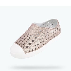 NATIVE Jefferson Child Waterproof Shoe - Size 3 / Metal Bling